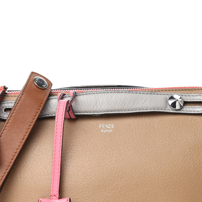 Fendi Vitello Dolce 5 Color Medium By The Way Boston Bag Cuoio Multicolor 16 of 16