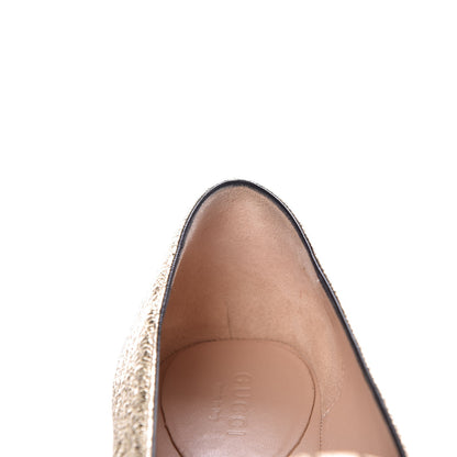 Gucci Galassia GG Marmont Fringe Flats 38 Platino 8 of 10