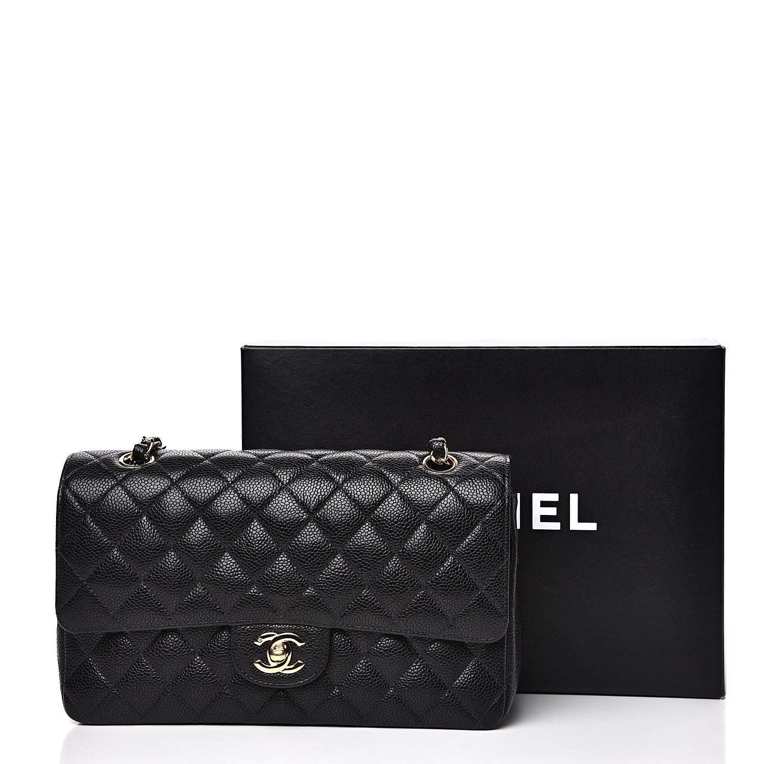 Chanel Caviar Quilted Medium Double Flap Black 13 of 13