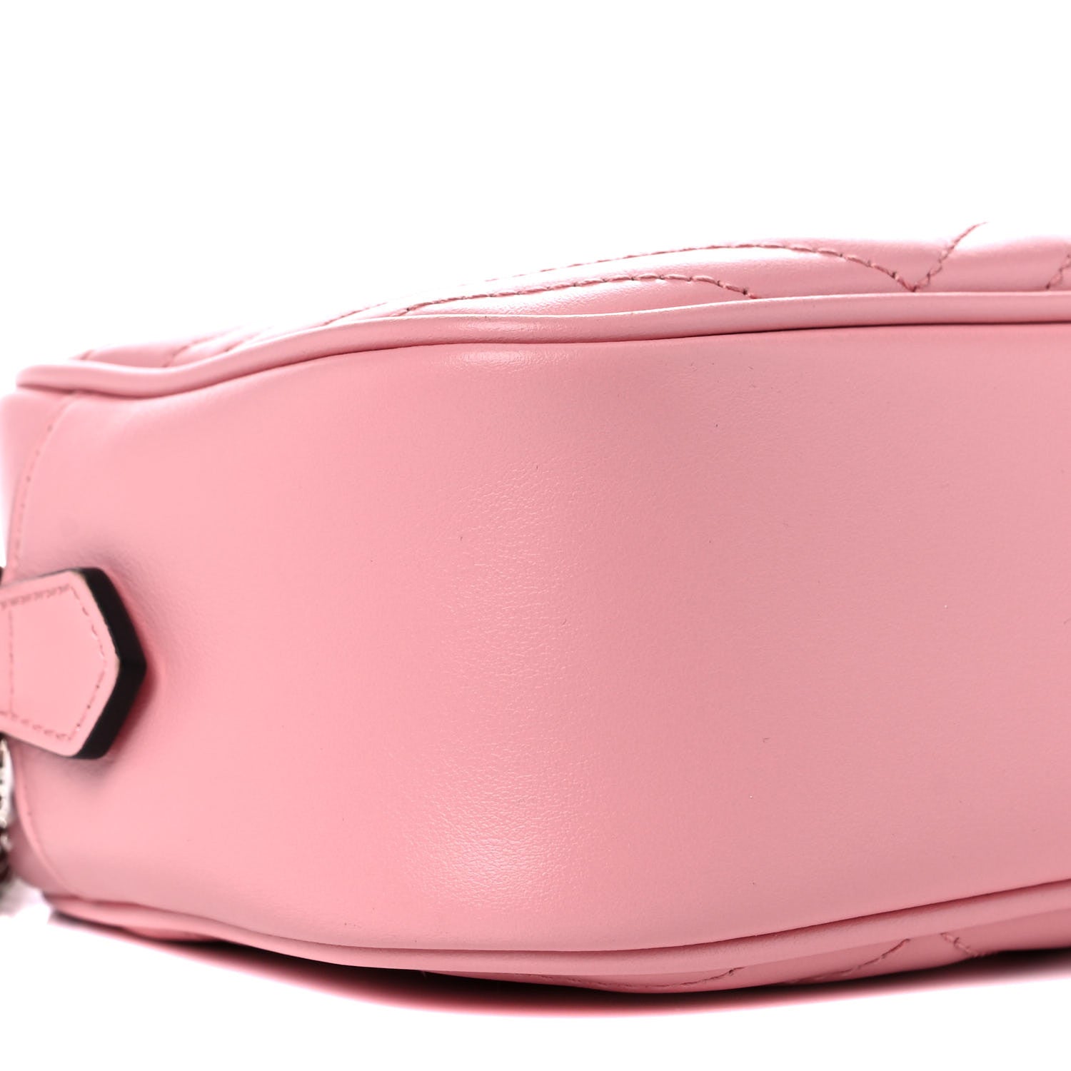 Gucci Calfskin Matelasse Small GG Marmont Chain Shoulder Bag Wild Rose 9 of 11