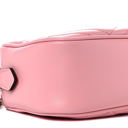 Gucci Calfskin Matelasse Small GG Marmont Chain Shoulder Bag Wild Rose 9 of 11