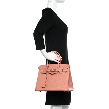 Hermes Ostrich Birkin 30 Terre Cuite 2 of 13