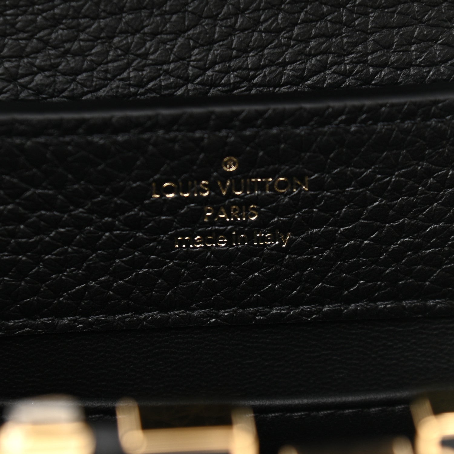 Louis Vuitton Taurillon Embellished Flower Crown Capucines Mini Black 6 of 10
