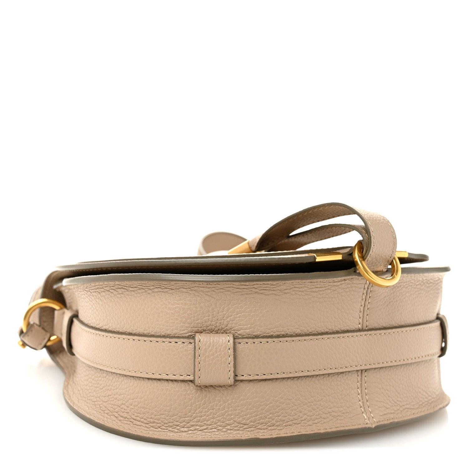 Chloe Grained Calfskin Medium Marcie Saddle Bag Boyish Brown 4 of 10