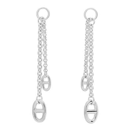 Hermes Sterling Silver PM Farandole Earrings 1 of 4