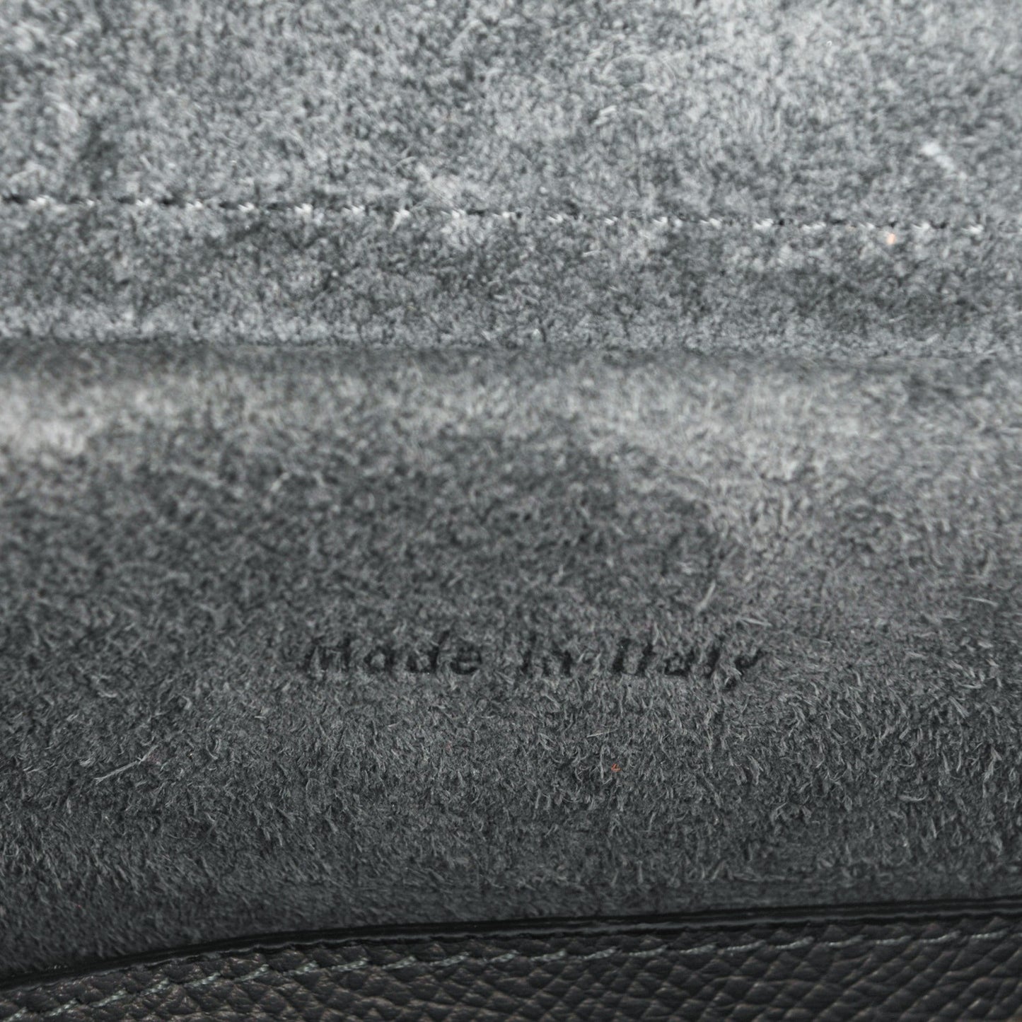Baby Grained Calfskin Micro Belt Bag Grey