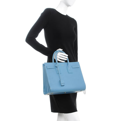 Saint Laurent Calfskin Small Sac De Jour Light Blue 2 of 11