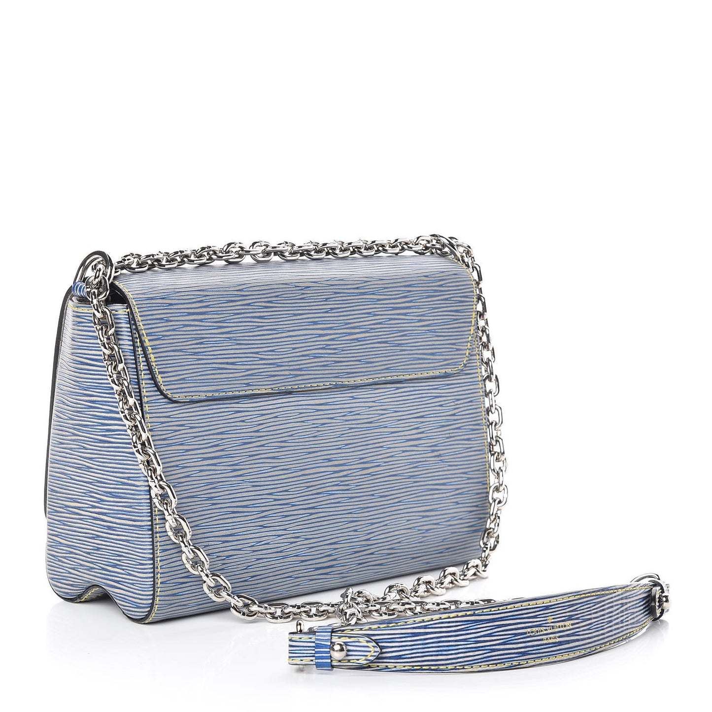 Epi Twist Shoulder Bag MM Denim Light