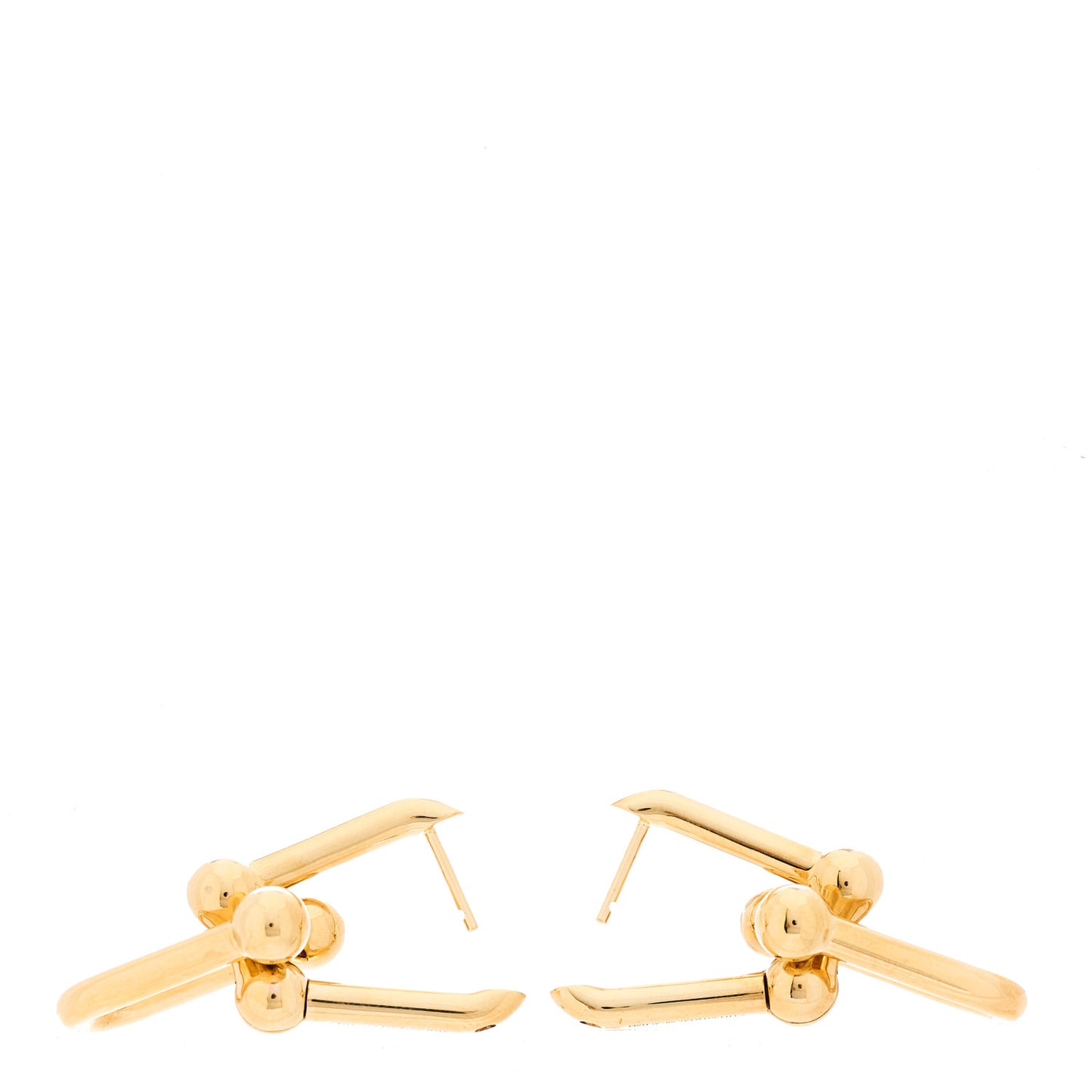 18K Yellow Gold Large HardWear Link Earrings