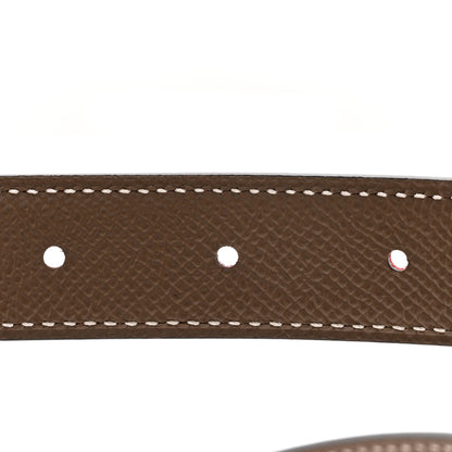 Hermes Swift Epsom 24mm Constance H Belt 70 28 Rouge De Coeur Etoupe 4 of 8