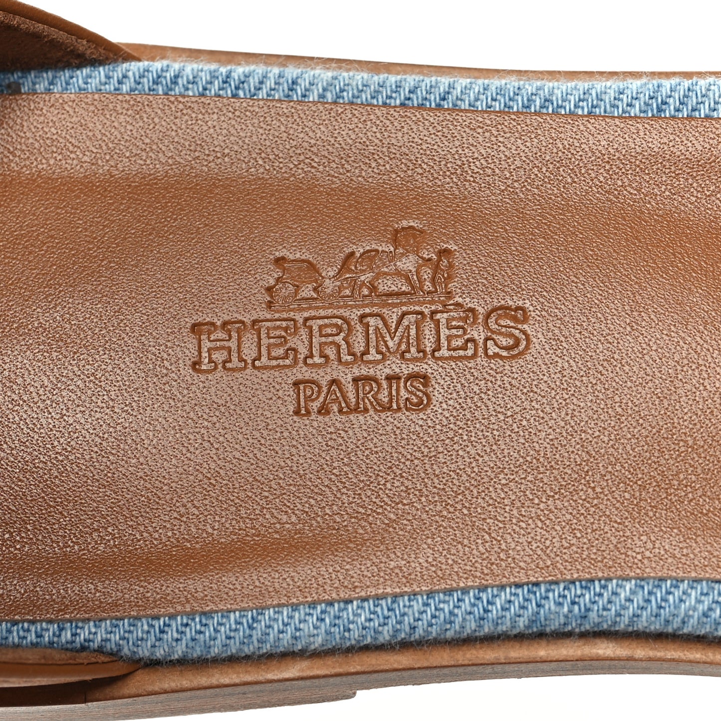 Denim Santorini Sandals 37.5 Bleu Clair