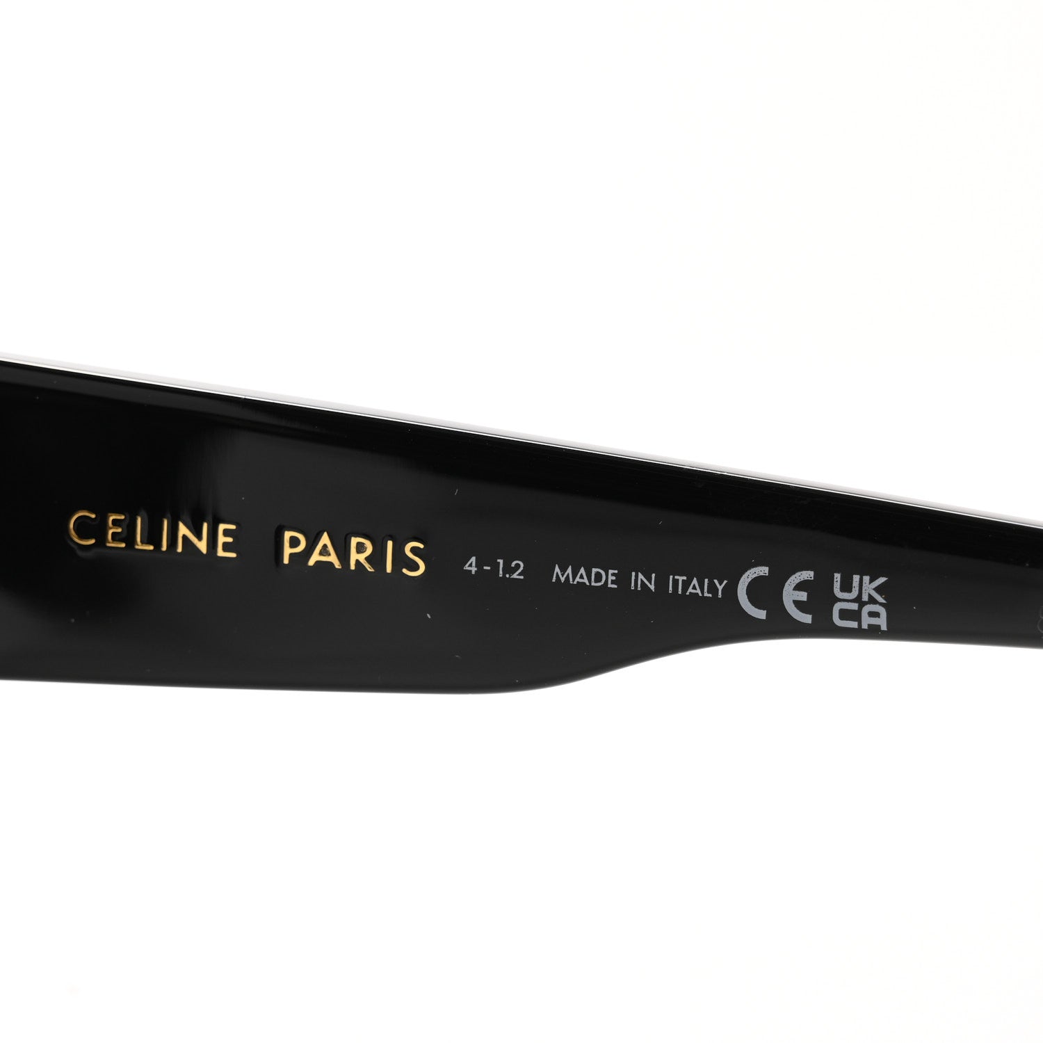 Celine Acetate Polarized Square Sunglasses CL40219I Black 6 of 7