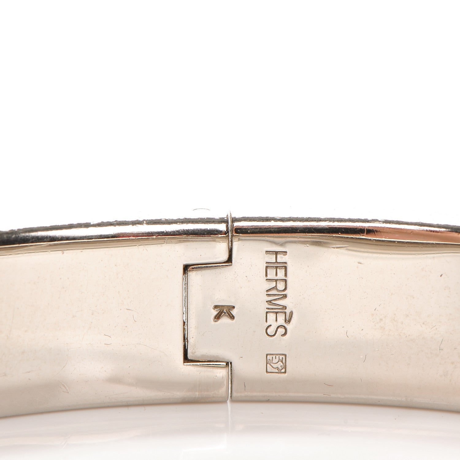 Hermes Enamel Narrow Clic Clac H Bracelet PM Red 4 of 4