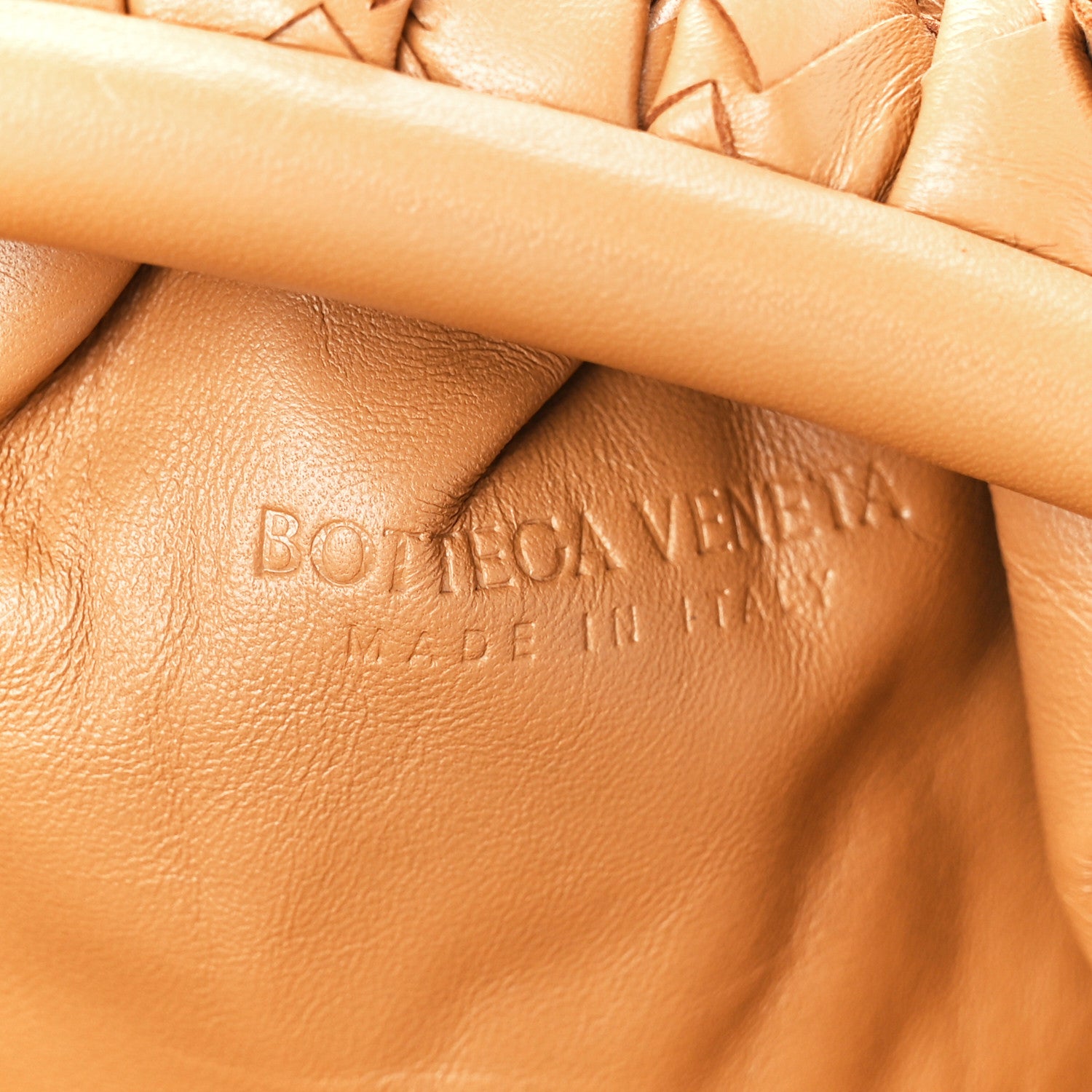 Bottega Veneta Nappa Intrecciato Teen Pouch Caramel 6 of 11