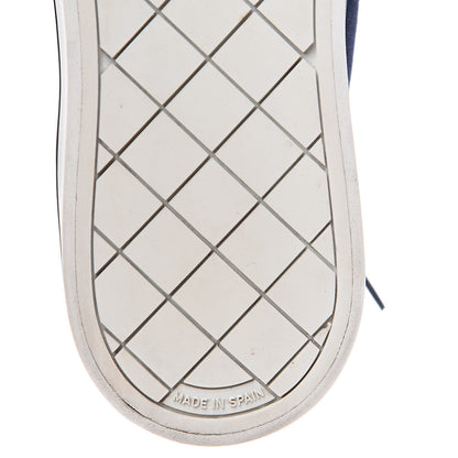 Chanel Canvas Lace Up Cap Toe Sneakers 39 Navy 6 of 14