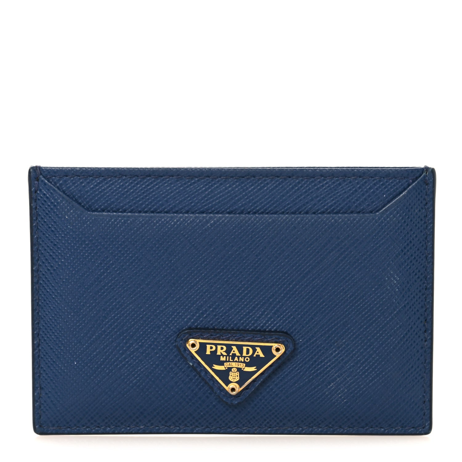 Prada Saffiano Card Case Bleuette 1 of 6