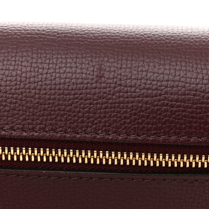 Burberry Derby Calfskin House Check Small Macken Crossbody Bag Mahogany Red 14 of 16