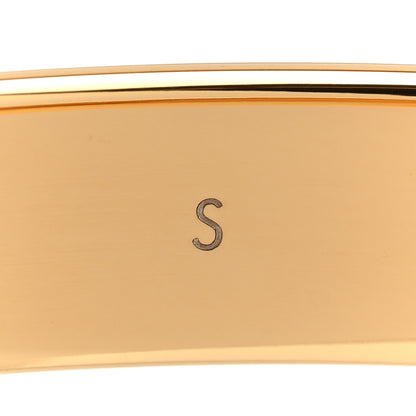 Louis Vuitton Brass Crystal Monogram Nanogram Strass Cuff S Gold 6 of 7