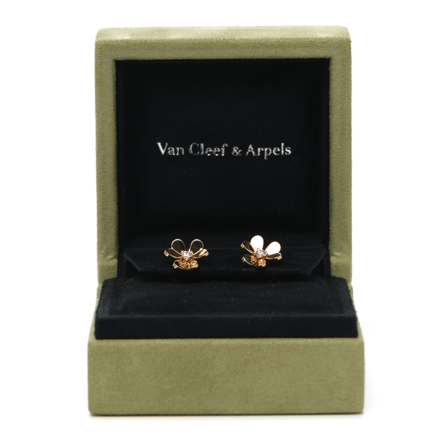 18K Yellow Gold Diamond Mini Frivole Earrings
