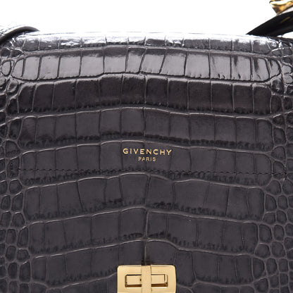 Givenchy Calfskin Crocodile Embossed Medium Eden Storm Grey 10 of 10