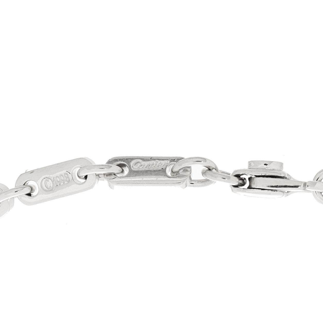 18K White Gold 3.5mm Fidelity Link Bracelet