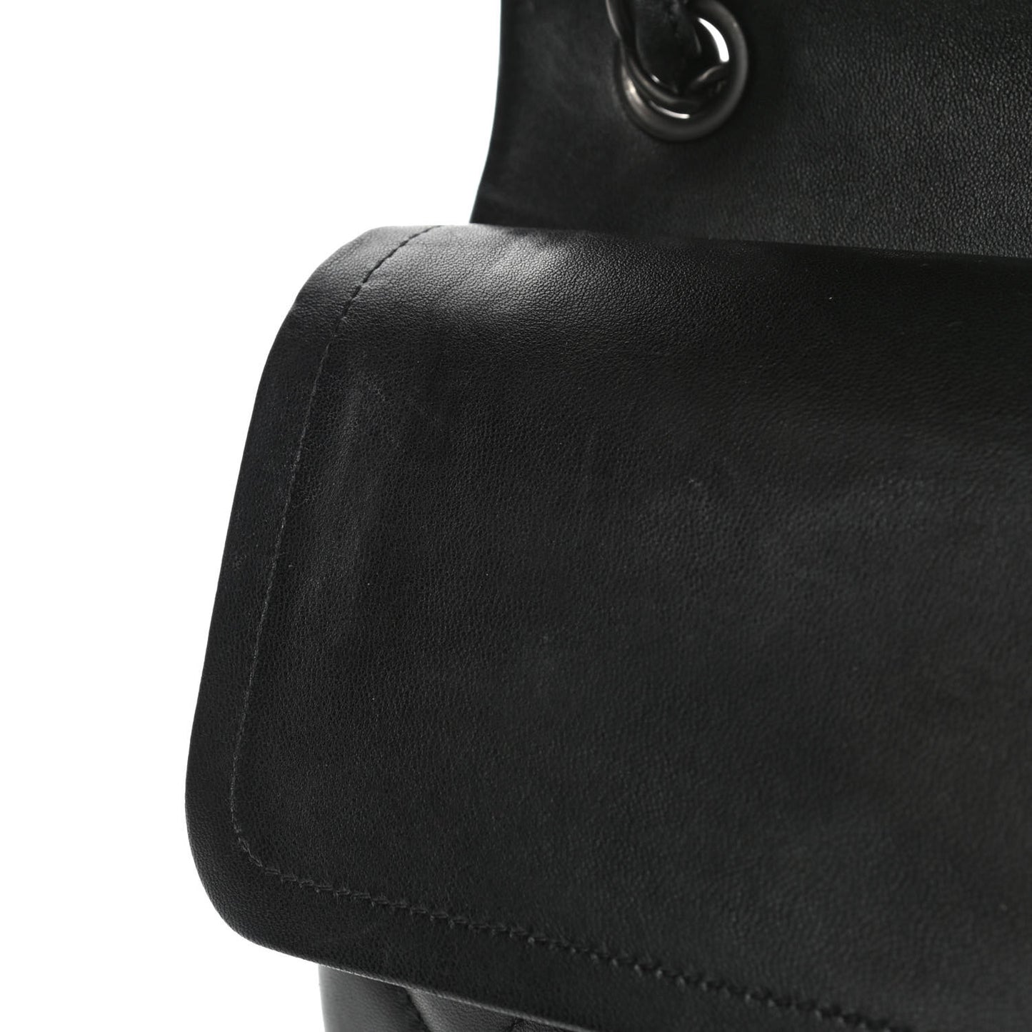 Lambskin Quilted Jumbo Double Flap So Black