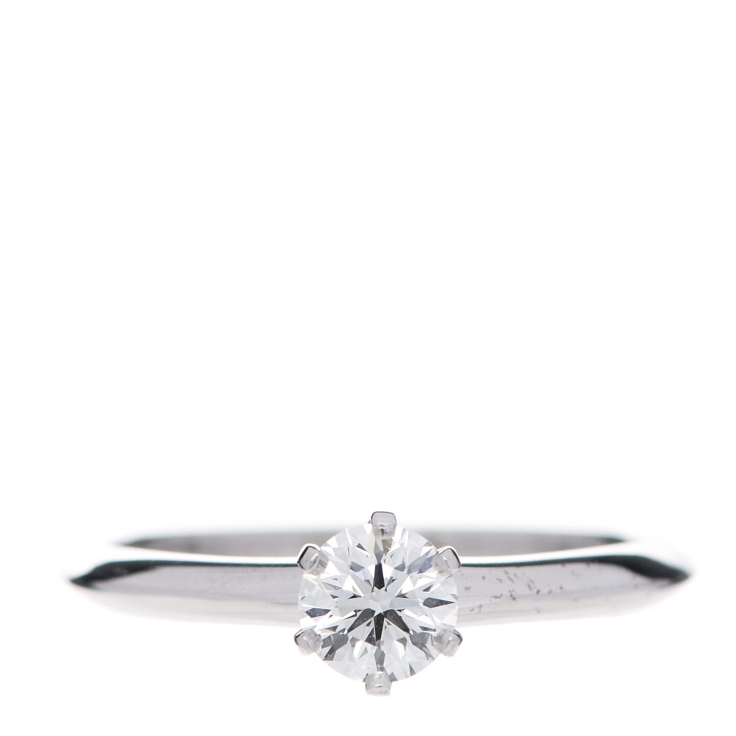 Platinum Diamond .36ct Solitaire Engagement Ring 50 5.25