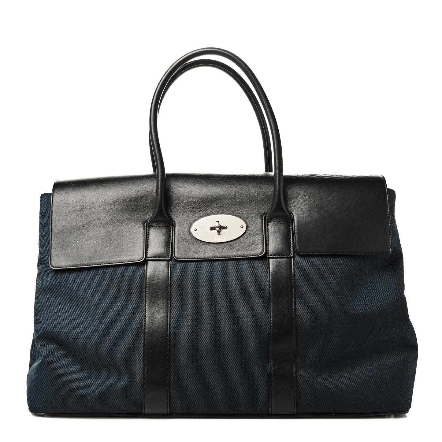 Nylon Calfskin Bayswater Holdall Midnight Black