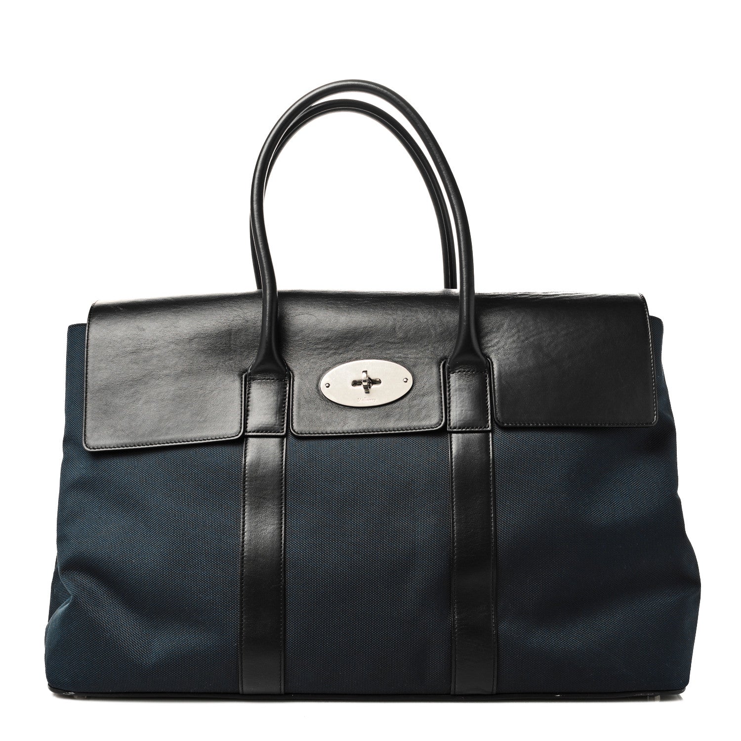 Mulberry Nylon Calfskin Bayswater Holdall Midnight Black 1 of 10