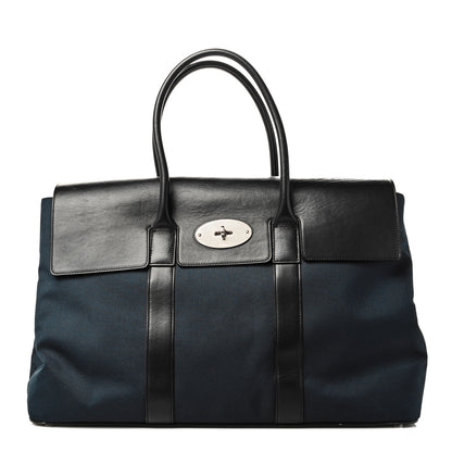 Mulberry Nylon Calfskin Bayswater Holdall Midnight Black 1 of 10