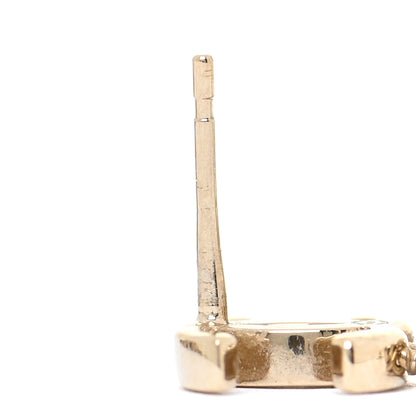 Chanel Metal CC Bead Drop Earrings Gold 6 of 8