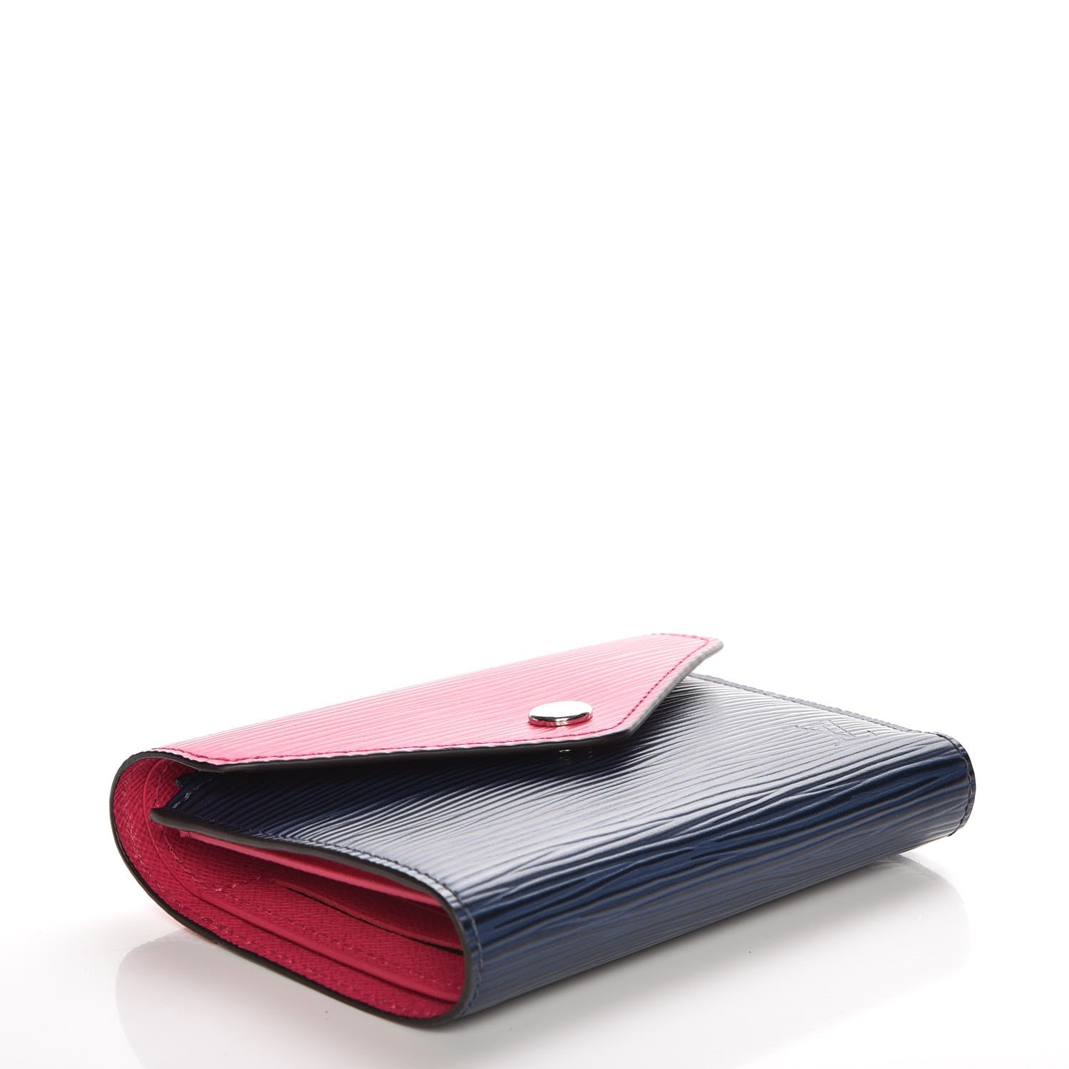 Louis Vuitton Epi Victorine Wallet Indigo Hot Pink 4 of 8