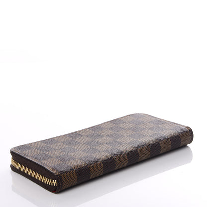 Louis Vuitton Damier Ebene Clemence Wallet Cherry 3 of 10