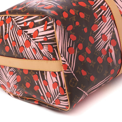 Louis Vuitton Monogram Jungle Dots Keepall Bandouliere 50 Sugar Pink Poppy 9 of 13