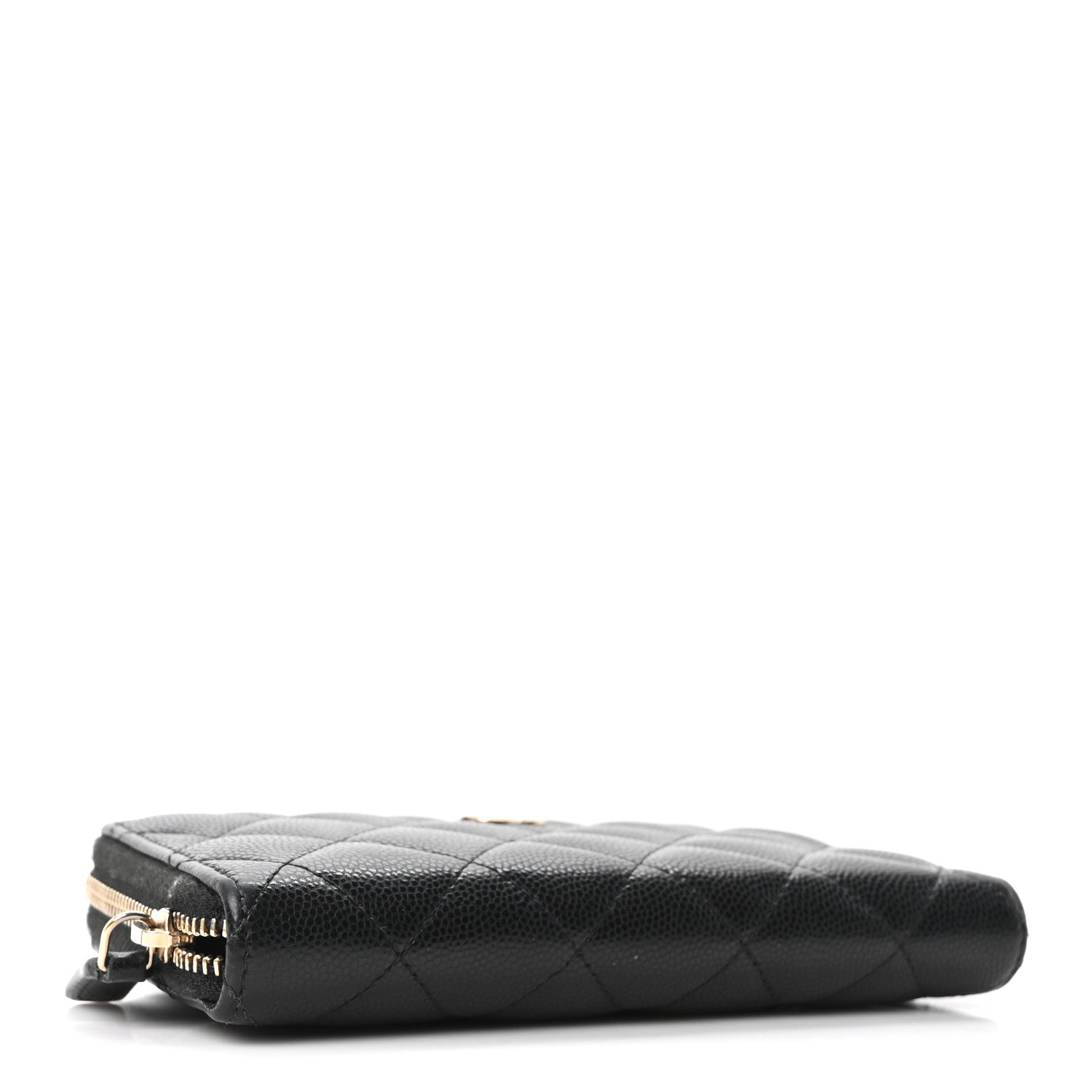 Chanel Caviar Quilted Medium Zip Around Wallet Black 4 of 12