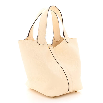 Hermes Taurillon Clemence Picotin Lock 18 PM Nata 3 of 10