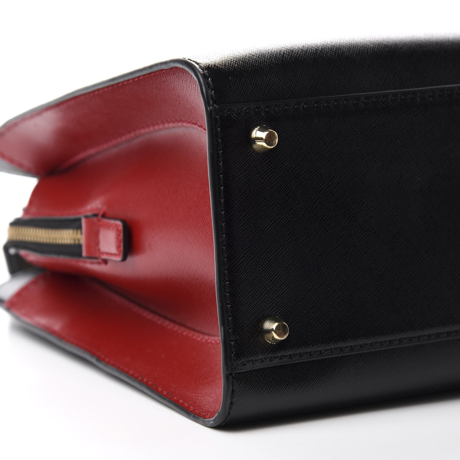 Marc Jacobs Saffiano Big Shot Tote Red Black 7 of 10