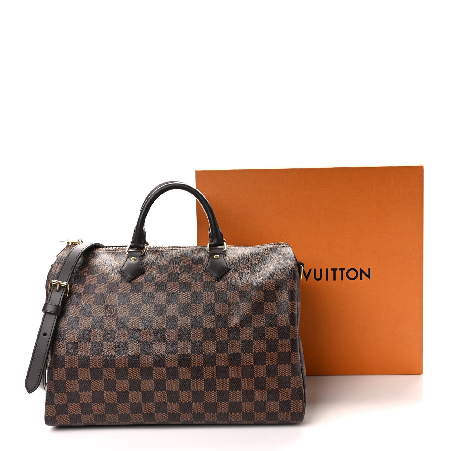 LOUIS VUITTON Damier Ebene Speedy Bandouliere 35