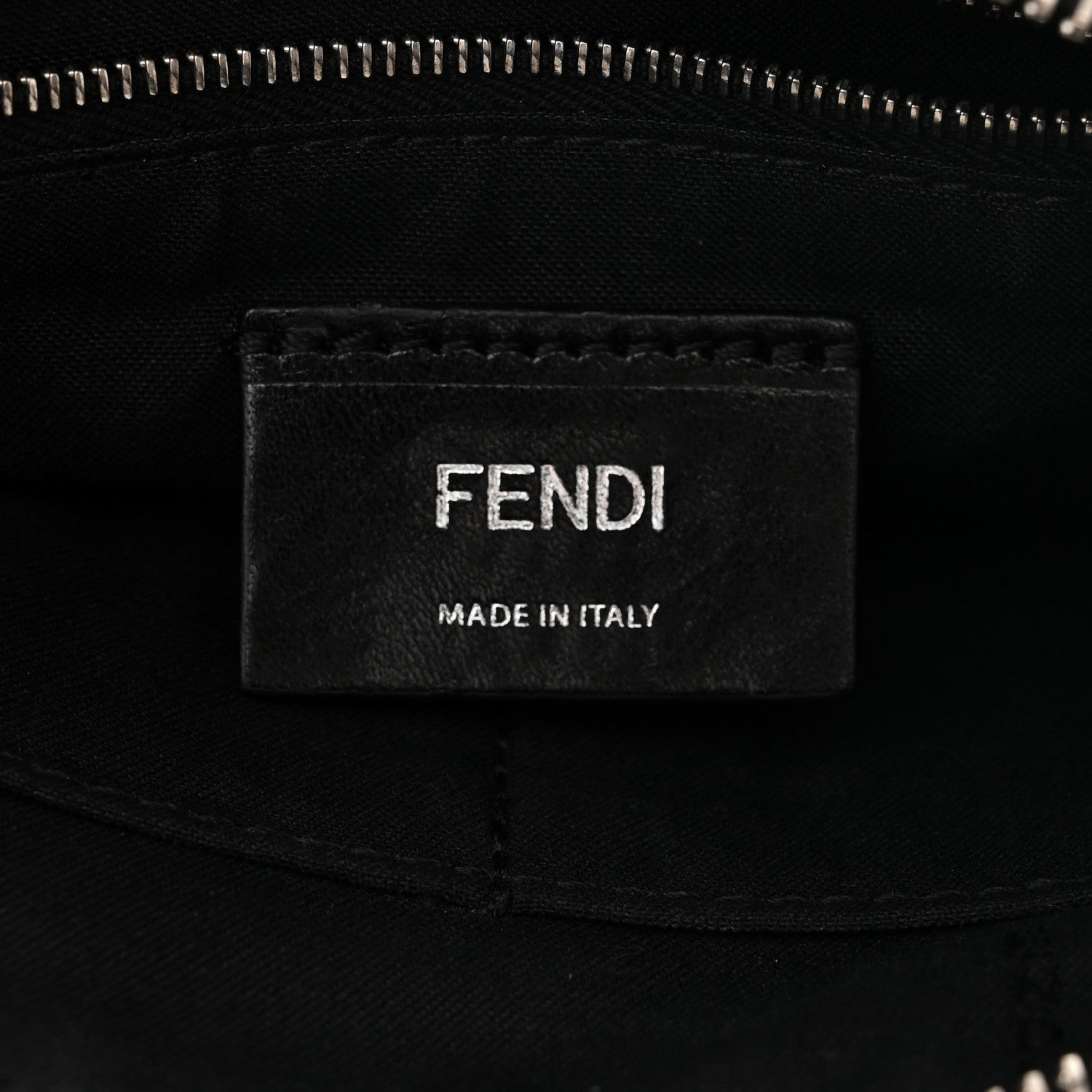 Fendi Vitello Century Bi-Color FF 1974 Embossed Messenger Maya Black 5 of 9