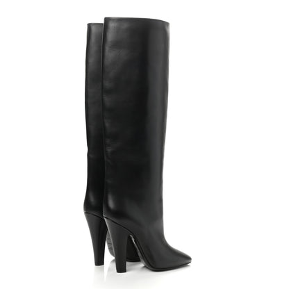 Saint Laurent Vanity Softy Calfskin 68 Tube 110 Boots 39 Black 4 of 7