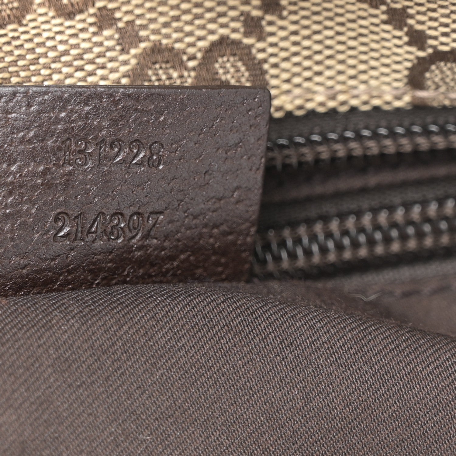 Gucci GG Monogram Small Web Handle Bucket Tote Dark Brown 7 of 10