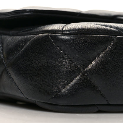 Chanel Lambskin Quilted Resin Bi-Color Flap Phone Holder With Chain Black 10 of 12