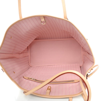 Louis Vuitton Damier Azur Neo Neverfull MM Rose Ballerine 4 of 7