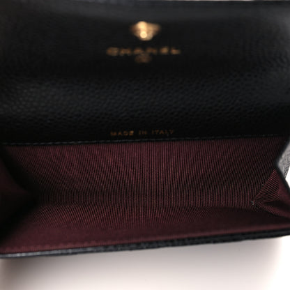 Chanel Caviar Quilted Flap Card Holder Black 4 of 8