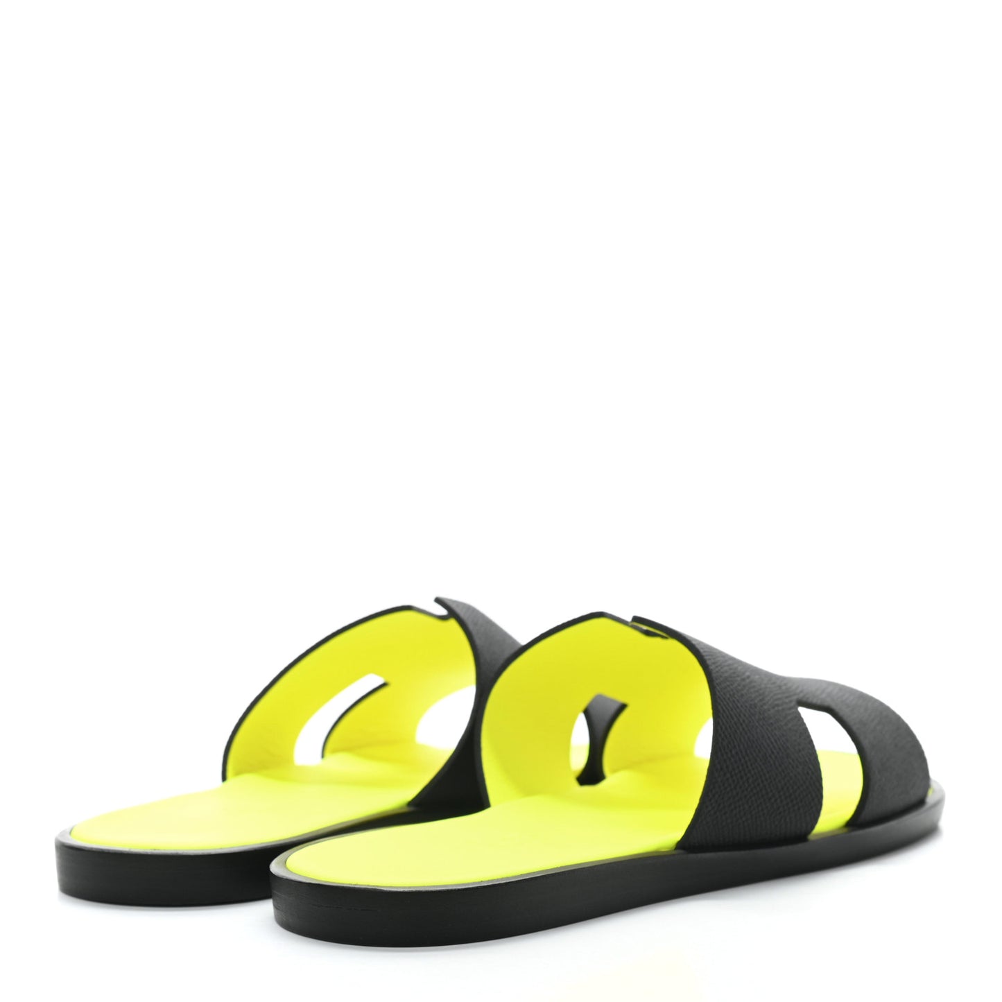 Epsom Mens Izmir Sandals 39 Black Jaune Fluo