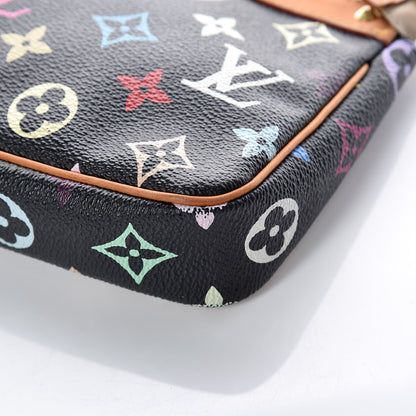 Louis Vuitton Monogram Multicolor Pochette Accessories Black 10 of 16
