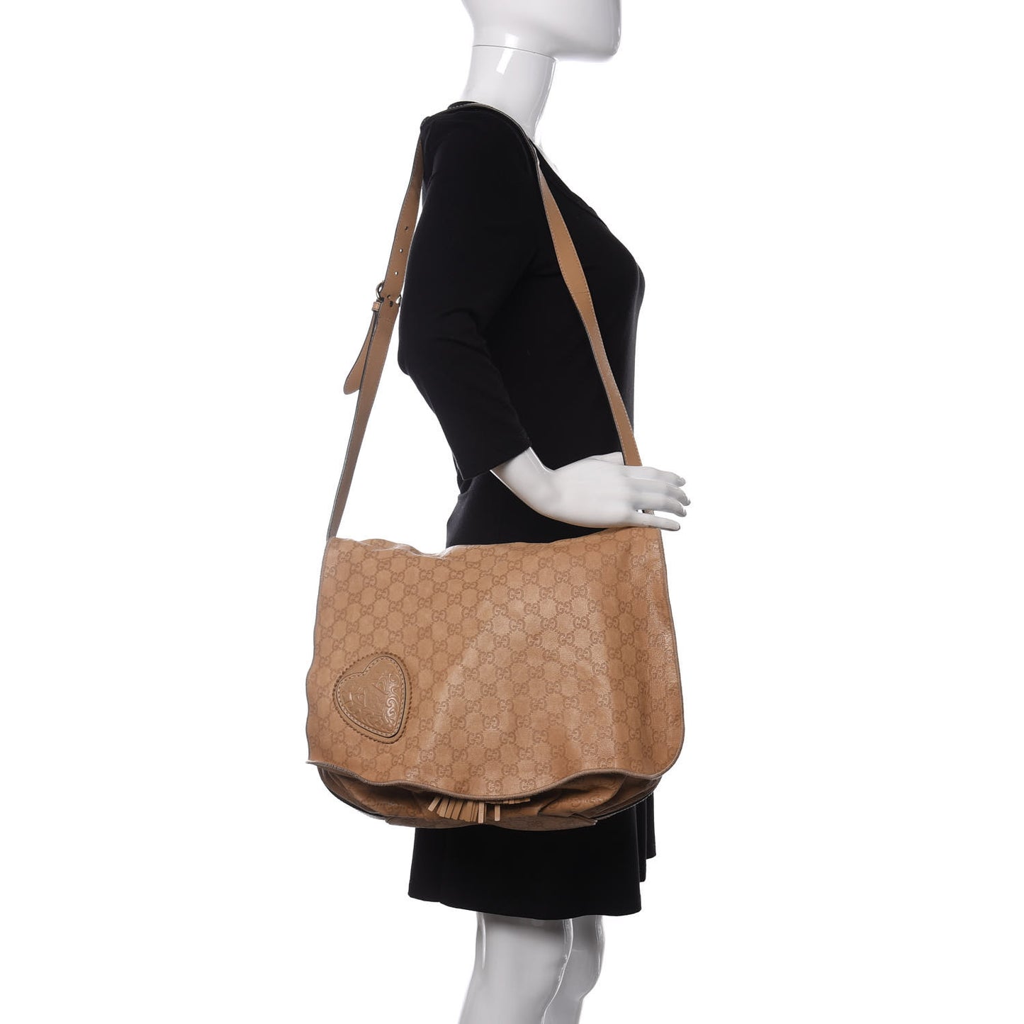 Guccissima Tribeca Messenger Bag Beige