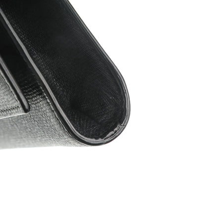 Saint Laurent Textured Calfskin Classic Tortoise Y Ligne Clutch Black 7 of 9