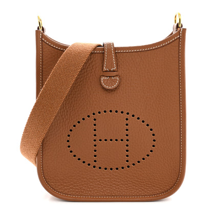 Hermes Taurillon Clemence Evelyne TPM Gold 1 of 11