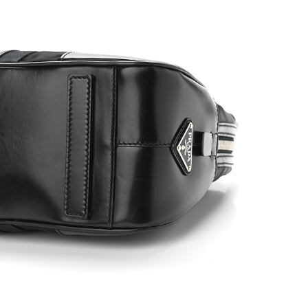 Prada Tessuto Nylon Box Calf Bowling Bag Black 11 of 14